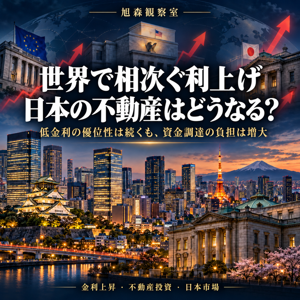 世界は同時利上げの時代へ ——日米欧がそろって引き締め 不動産マネーはどこへ向かうか
