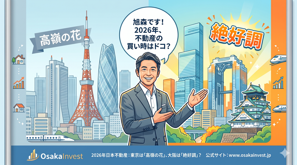 2026年の日本不動産：東京は「高嶺の花」、大阪は「絶好調」？
