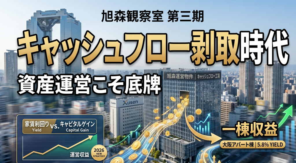 2026年、不動産投資は「キャッシュフロー剥取」時代へ