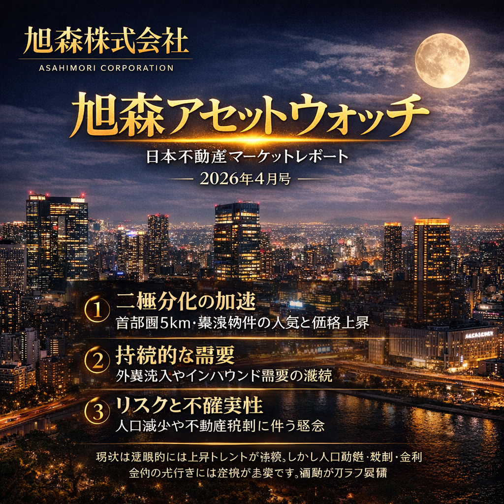 【旭森アセットウォッチ】日本不動産マーケットレポート・2026年4月号