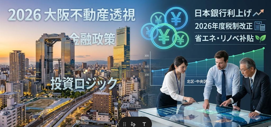 2026年 大阪不動産透視：万博後の新時代と金融政策下における投資ロジック