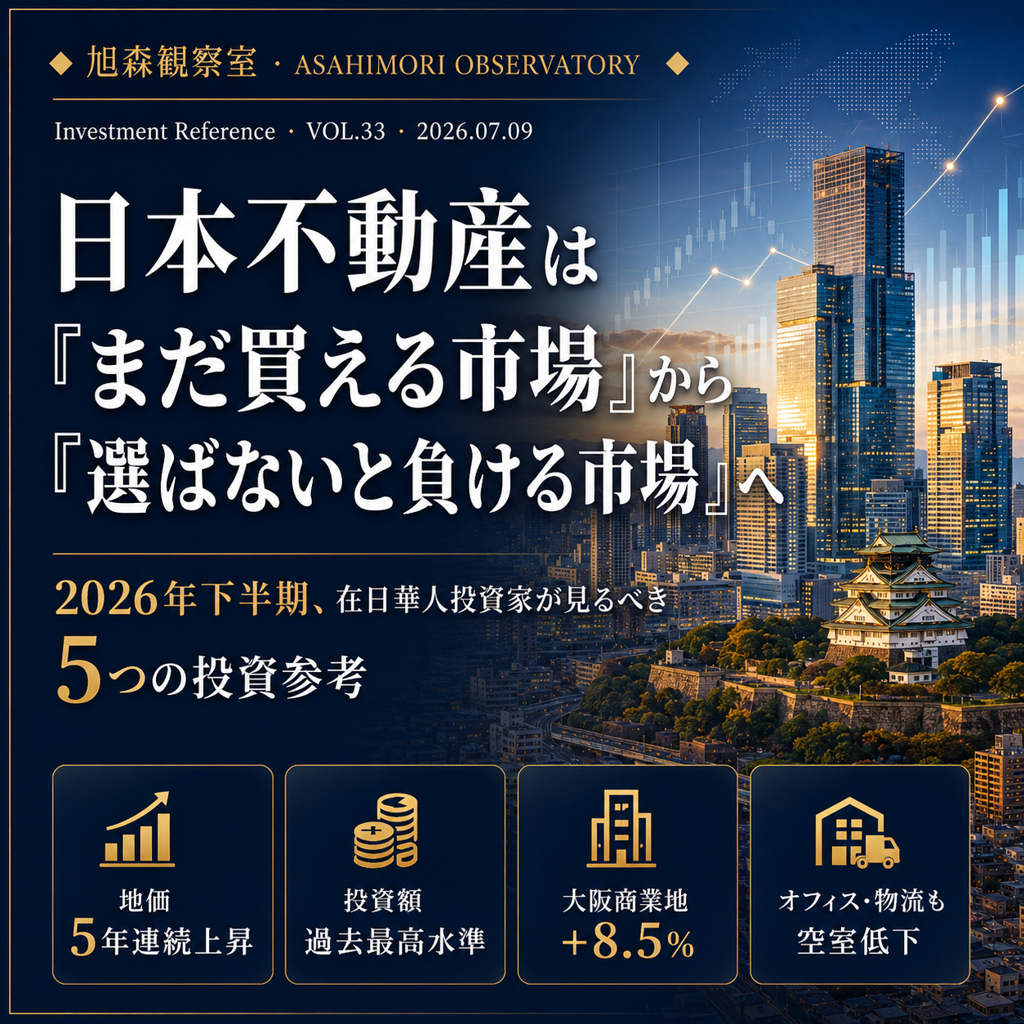 日本不動産は「まだ買える市場」から「選ばないと負ける市場」へ